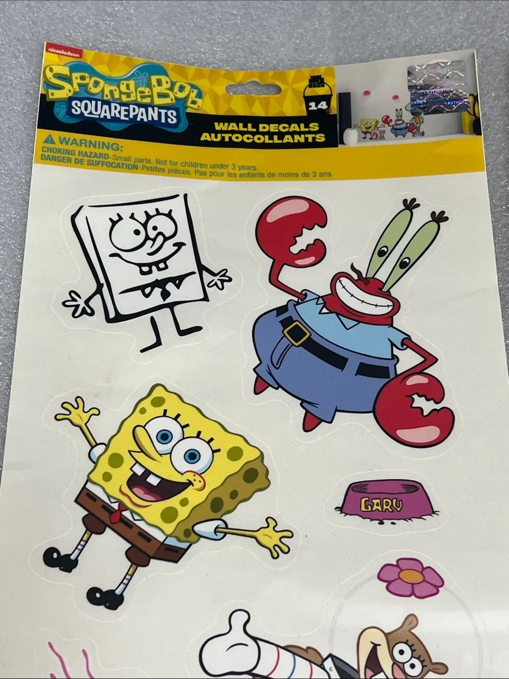SpongeBob SquarePants Wall Decals Autocollans Stickers